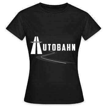 Autoroute avec route - T-shirt Femme - noir - Devant - AI Model Female 172 dark (172cm)