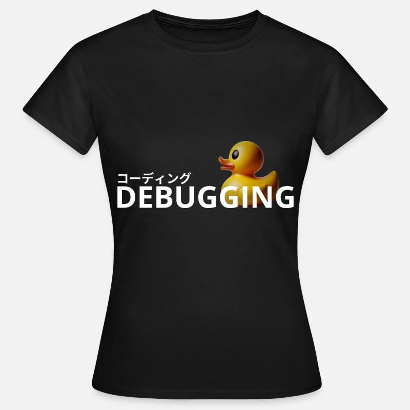 LUZILLION CODER COUTURE, RUBBER DUCK DEBUGGING - Frauen T-Shirt - Schwarz