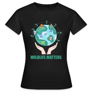 idée cadeau drôle de conservation de l'environnement - T-shirt Femme - noir - Devant - AI Model Female 172 dark (172cm)