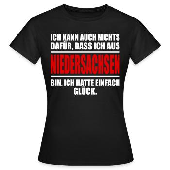 Niedersachsen Bundesland lustiges Niedersachsen - Frauen T-Shirt - Schwarz - Vorne - AI Model Female 172 dark (172cm)