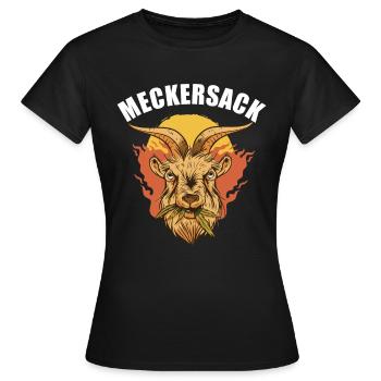 Mosern sich über alles Aufregen Meckern Meckersack - Frauen T-Shirt - Schwarz - Vorne - AI Model Female 172 dark (172cm)