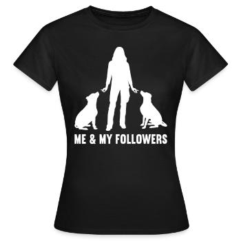 Moi et mes adeptes Chien Chien Chien Chiens - T-shirt Femme - noir - Devant - AI Model Female 172 dark (172cm)