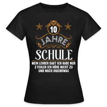 Realschule bestanden Realschulabschluss 2022 - Frauen T-Shirt - Schwarz - Vorne - AI Model Female 172 dark (172cm)