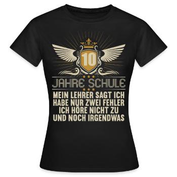 Realschule bestanden Realschulabschluss 2022 - Frauen T-Shirt - Schwarz - Vorne - AI Model Female 172 dark (172cm)