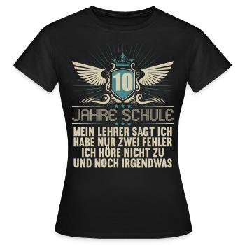 Realschule bestanden Realschulabschluss 2022 - Frauen T-Shirt - Schwarz - Vorne - AI Model Female 172 dark (172cm)