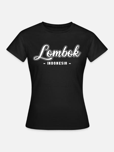 Vintage Urlaub Reise Lombok Indonesien Asien - Frauen T-Shirt - Schwarz