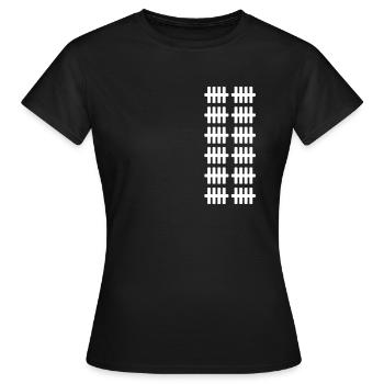 60 years 60 years tally 60 birthday - Women's T-Shirt - black - Front - AI Model Female 172 dark (172cm)