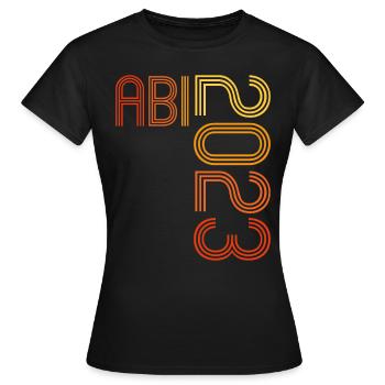 Abitur Gymnasium Women and Men Abi 2023 - Women's T-Shirt - black - Front - AI Model Female 172 dark (172cm)