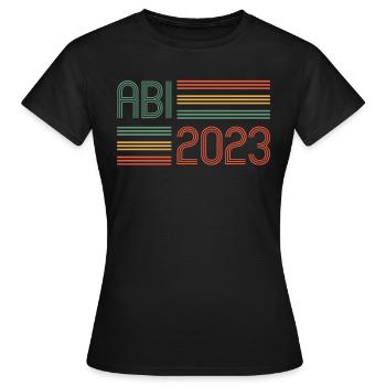 Abitur Gymnasium Women and Men Abi 2023 - Women's T-Shirt - black - Front - AI Model Female 172 dark (172cm)