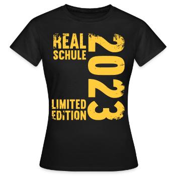 Realschule bestanden Realschulabschluss 2023 - Frauen T-Shirt - Schwarz - Vorne - AI Model Female 172 dark (172cm)