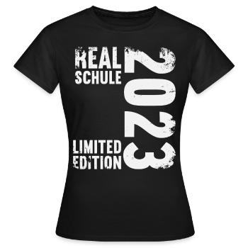 Realschule bestanden Realschulabschluss 2023 - Frauen T-Shirt - Schwarz - Vorne - AI Model Female 172 dark (172cm)