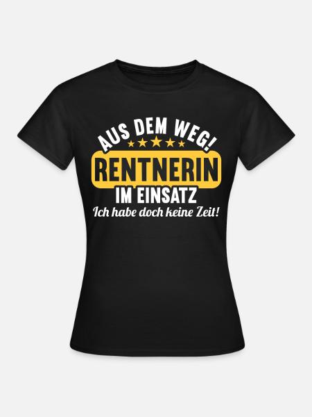 Rente 2023 Ruhestand Abschied Rentnerin 2023 - Frauen T-Shirt - Schwarz