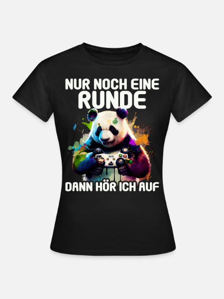 Nur noch eine Runde dann hör ich auf Kinder Gaming - Frauen T-Shirt - Schwarz