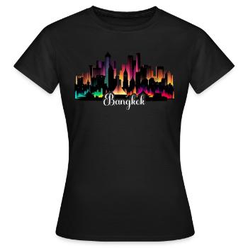 Bangkok Thailand Thai Travel Bangkok Outfit. - Frauen T-Shirt - Schwarz - Vorne - AI Model Female 172 dark (172cm)
