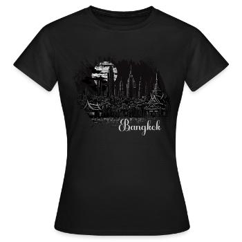 Bangkok Thailand Thai Travel Bangkok Outfit. - Frauen T-Shirt - Schwarz - Vorne - AI Model Female 172 dark (172cm)