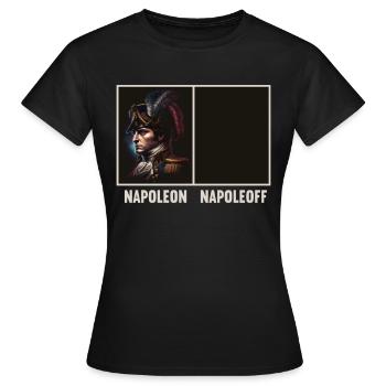 Napoléon Napoléon Joyeux Napoléon Bonaparte - T-shirt Femme - noir - Devant - AI Model Female 172 dark (172cm)