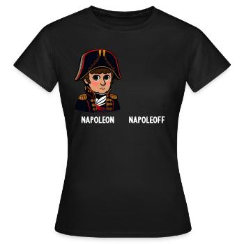Napoléon Napoléon Joyeux Napoléon Bonaparte - T-shirt Femme - noir - Devant - AI Model Female 172 dark (172cm)