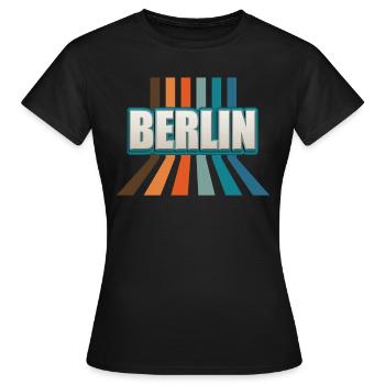 Berlin Berlinerin Berlin Ville Berlin - T-shirt Femme - noir - Devant - AI Model Female 172 dark (172cm)