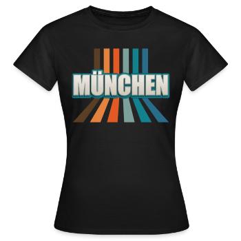 Munich Munich Munich - T-shirt Femme - noir - Devant - AI Model Female 172 dark (172cm)