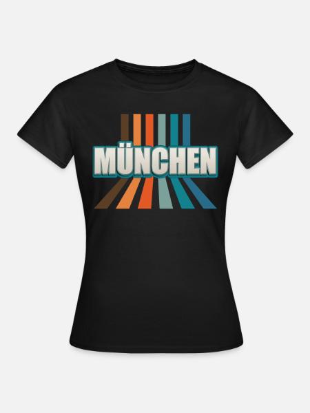 Münchnerin Münchner München - Frauen T-Shirt - Schwarz