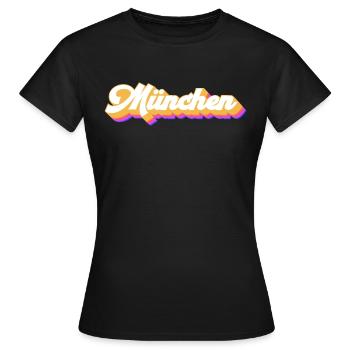 Munich Munich Munich - T-shirt Femme - noir - Devant - AI Model Female 172 dark (172cm)