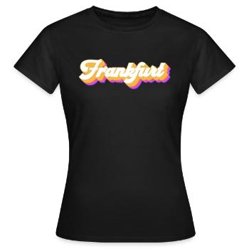 Francfort Francfort - T-shirt Femme - noir - Devant - AI Model Female 172 dark (172cm)
