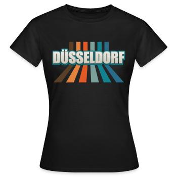 Düsseldorf Düsseldorf Düsseldorf - T-shirt Femme - noir - Devant - AI Model Female 172 dark (172cm)