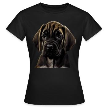 Great Dane Great Dane Dog Dogs Great Dane - Women's T-Shirt - black - Front - AI Model Female 172 dark (172cm)