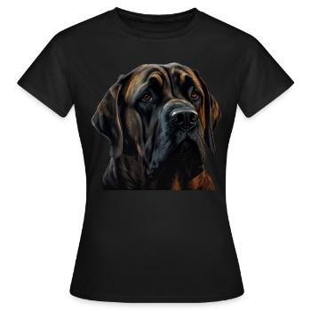 Great Dane Great Dane Dog Dogs Great Dane - Women's T-Shirt - black - Front - AI Model Female 172 dark (172cm)