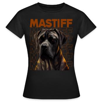 Dogge Doggen Hund Hunde Deutsche Dogge - Frauen T-Shirt - Schwarz - Vorne - AI Model Female 172 dark (172cm)