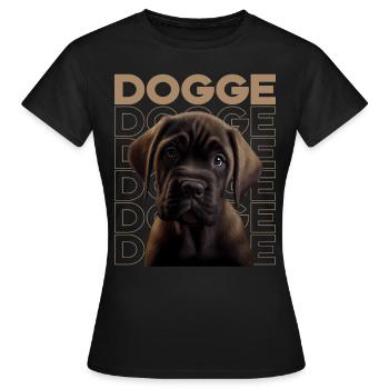Great Dane Great Dane Dog Dogs Great Dane - Women's T-Shirt - black - Front - AI Model Female 172 dark (172cm)
