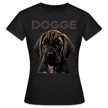 Great Dane Great Dane Dog Dogs Great Dane - Women's T-Shirt - black - Front - AI Model Female 172 dark (172cm)