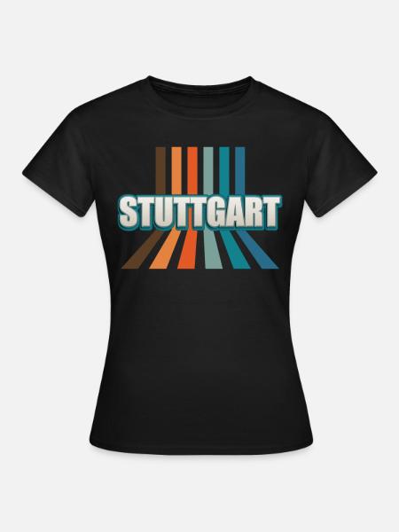 Stuttgartererin Stuttgarterer Stuttgarter - Frauen T-Shirt - Schwarz