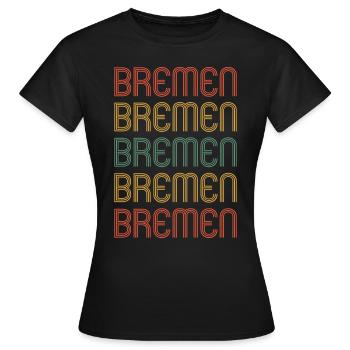 Bremerin Bremer Brême - T-shirt Femme - noir - Devant - AI Model Female 172 dark (172cm)