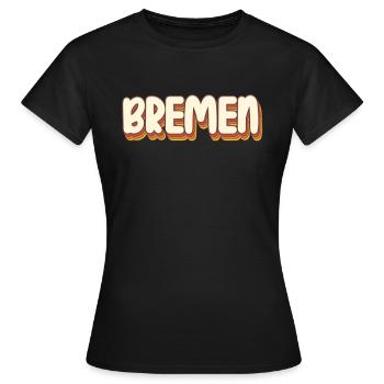 Bremerin Bremer Brême - T-shirt Femme - noir - Devant - AI Model Female 172 dark (172cm)