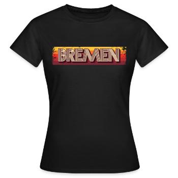 Bremerin Bremer Brême - T-shirt Femme - noir - Devant - AI Model Female 172 dark (172cm)