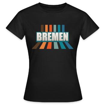 Bremerin Bremer Brême - T-shirt Femme - noir - Devant - AI Model Female 172 dark (172cm)