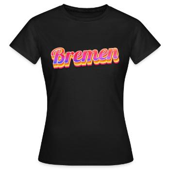 Bremerin Bremer Brême - T-shirt Femme - noir - Devant - AI Model Female 172 dark (172cm)