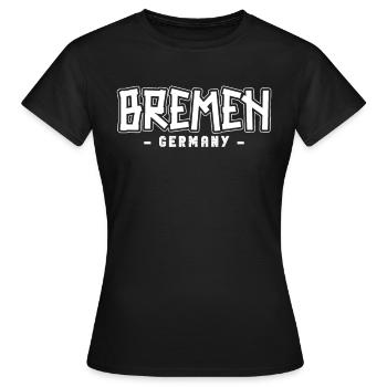 Bremerin Bremer Brême - T-shirt Femme - noir - Devant - AI Model Female 172 dark (172cm)