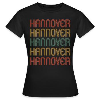 Hannoveranerin Hannoveraner Hannover - Frauen T-Shirt - Schwarz - Vorne - AI Model Female 172 dark (172cm)