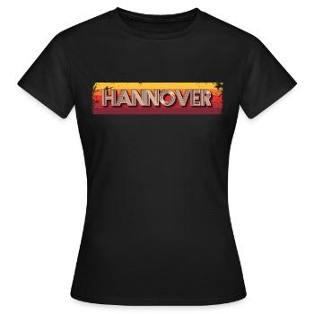 Hannoveranerin Hannoveraner Hannover - Frauen T-Shirt - Schwarz - Vorne - AI Model Female 172 dark (172cm)