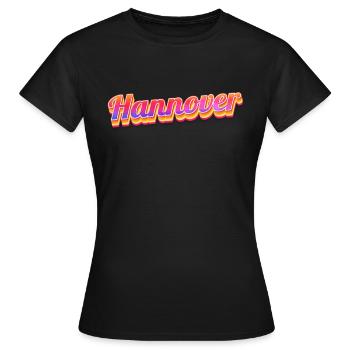 Hannoveranerin Hannoveraner Hannover - Frauen T-Shirt - Schwarz - Vorne - AI Model Female 172 dark (172cm)