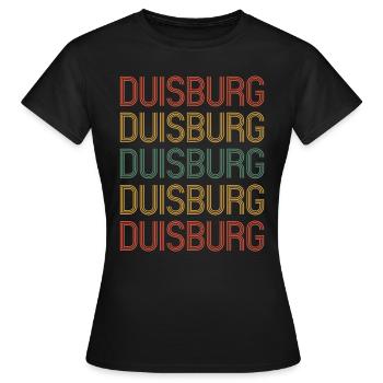 Duisburgerin Duisburger Duisburg - Frauen T-Shirt - Schwarz - Vorne - AI Model Female 172 dark (172cm)
