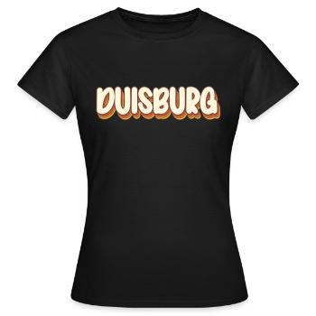 Duisburgerin Duisburger Duisburg - Frauen T-Shirt - Schwarz - Vorne - AI Model Female 172 dark (172cm)