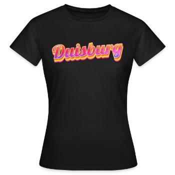 Duisburgerin Duisburger Duisburg - Frauen T-Shirt - Schwarz - Vorne - AI Model Female 172 dark (172cm)