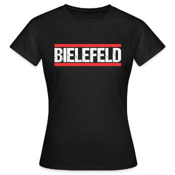 Bielefelderin Bielefelder Bielefeld - Frauen T-Shirt - Schwarz - Vorne - AI Model Female 172 dark (172cm)