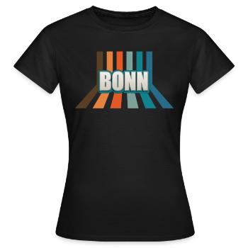 Bonnerin Bonner Bonn - Frauen T-Shirt - Schwarz - Vorne - AI Model Female 172 dark (172cm)