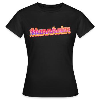 Mannheimerin Mannheimer Mannheim - Frauen T-Shirt - Schwarz - Vorne - AI Model Female 172 dark (172cm)