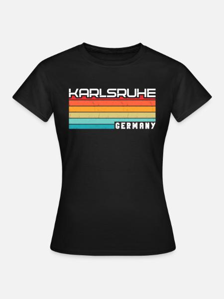 Karlsruherin Karlsruher Karlsruhe - Frauen T-Shirt - Schwarz