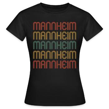Mannheimerin Mannheimer Mannheim - Frauen T-Shirt - Schwarz - Vorne - AI Model Female 172 dark (172cm)